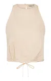St Agni Cocoon Paper-taffeta Top