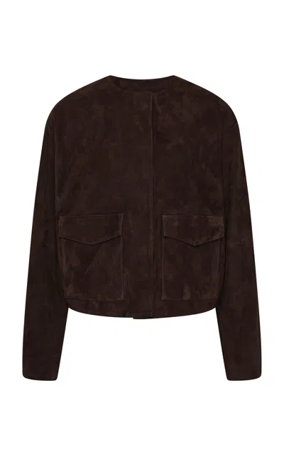 St Agni Cocoon Suede Jacket