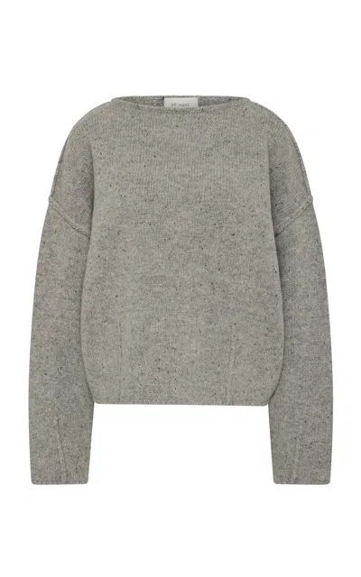 St Agni St. Agni Cocoon Wool Jumper In Gray