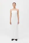 St Agni Column Dress In Salt
