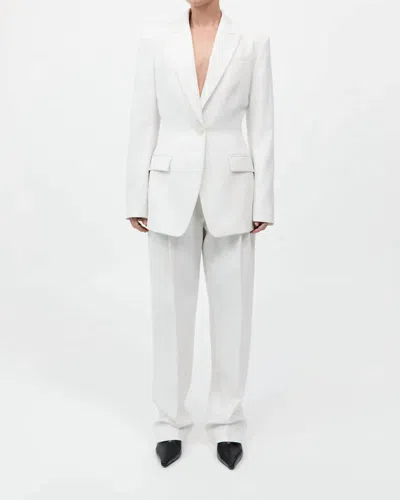 St Agni Contour Blazer In White