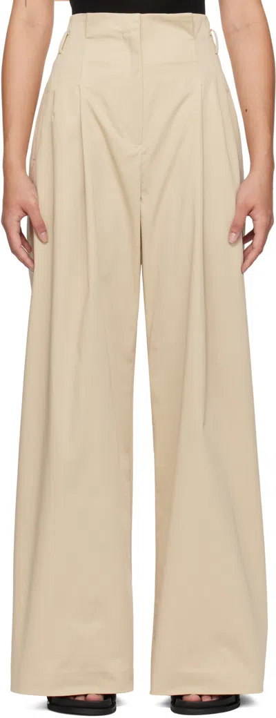 St Agni Cotton Paperbag Waist Trousers