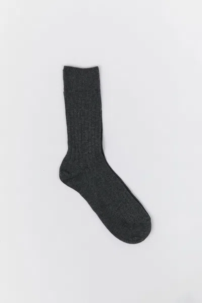 St Agni Cotton Socks In Charcoal