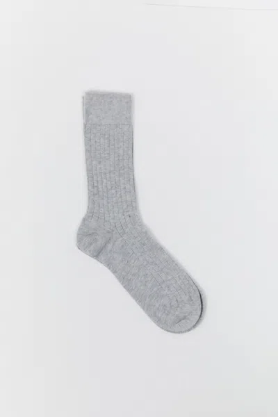 St Agni Cotton Socks In Grey Marle