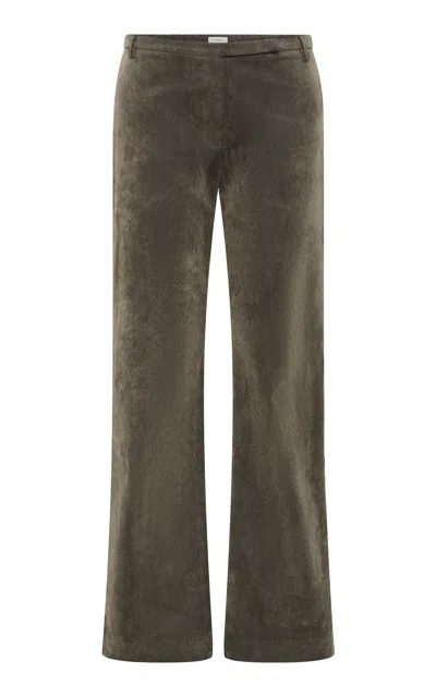 St Agni St. Agni Cotton Velvet Denim '90s Pants In Green