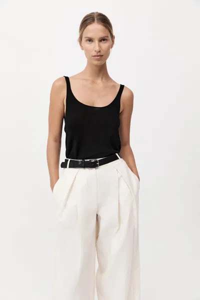 St Agni Cowl Back Cami In Black
