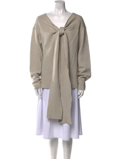Pre-owned St Agni Cowl Neck Sweater In Neutral