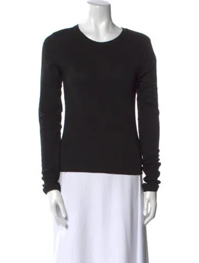 Pre-owned St Agni Crew Neck Long Sleeve Sweatshirt W/ Tags In Black