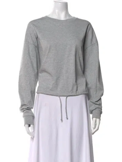 Pre-owned St Agni Crew Neck Long Sleeve Sweatshirt W/ Tags In White