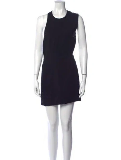 Pre-owned St Agni Crew Neck Mini Dress W/ Tags In Blue