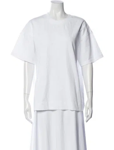 Pre-owned St Agni Crew Neck Short Sleeve T-shirt In White