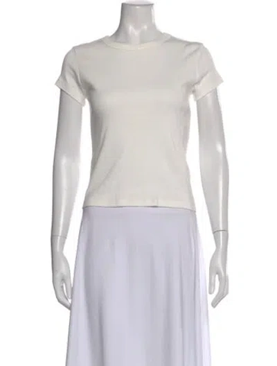 Pre-owned St Agni Crew Neck Short Sleeve T-shirt In White