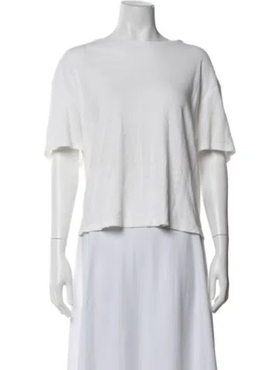 Pre-owned St Agni Crew Neck Short Sleeve T-shirt In White