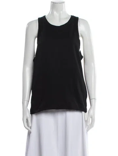 Pre-owned St Agni Crew Neck Sleeveless Top In Blue