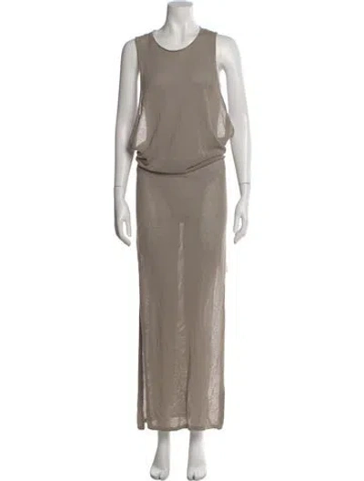Pre-owned St Agni Crew Neck Sleeveless Top In Neutral