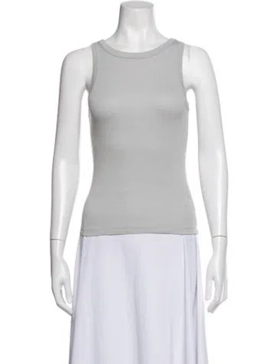 Pre-owned St Agni Crew Neck Sleeveless Top W/ Tags In Blue/white