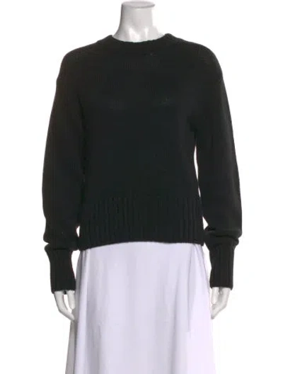 Pre-owned St Agni Crew Neck Sweater In Black