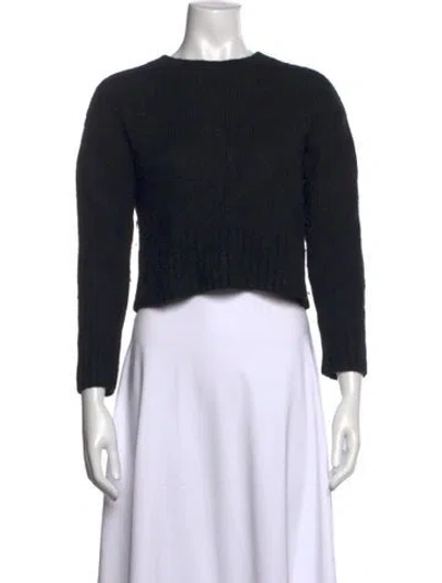 Pre-owned St Agni Crew Neck Sweater In Black