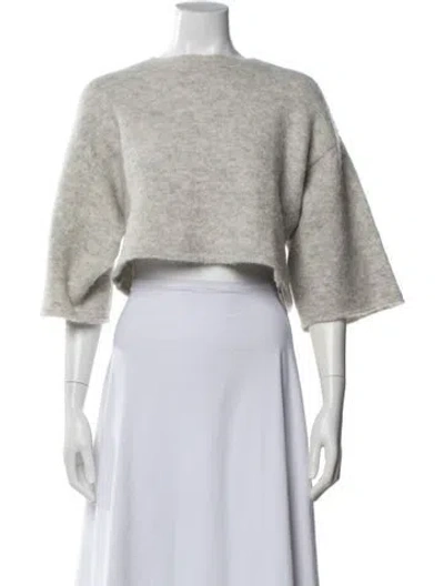 Pre-owned St Agni Crew Neck Sweater In Gray