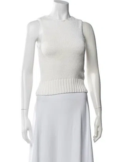 Pre-owned St Agni Crew Neck Sweater In Neutral