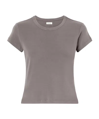 St Agni Baby Tee Organic Cotton-jersey T-shirt In Gray