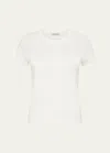St Agni Crewneck Baby Tee In White