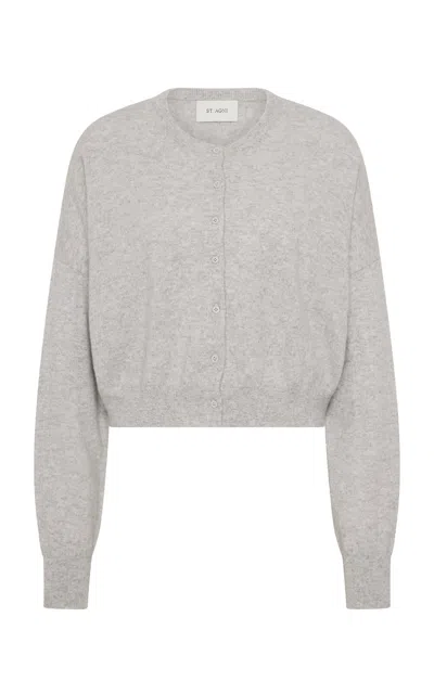 St Agni Cropped Cashmere Cardigan