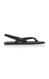St Agni Cross-detailed Leather Sandals In Black