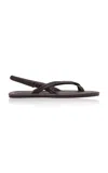 St Agni Cross-detailed Leather Sandals In Brown