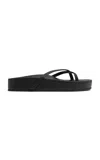 St Agni Cross Strap Flatform In Black
