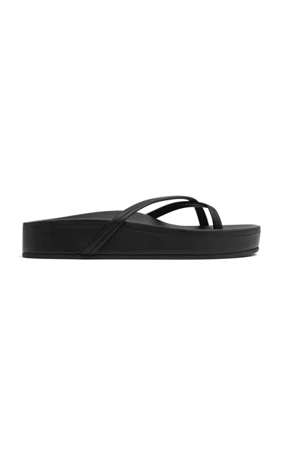 St Agni Cross Strap Flatform In Black