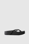 St Agni Cross Strap Flatform In Black