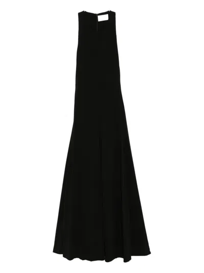 St Agni Cut Away Dress In Black
