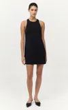 St Agni Cut Away Mini Shift Dress In Black