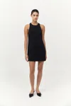 St Agni Cut Away Shift Dress In Black
