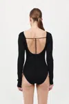 St Agni Cut Out Bodysuit In Black