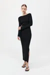 St Agni Cut Out Dress In Black