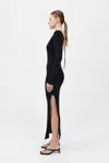St Agni Cut Out Dress In Black