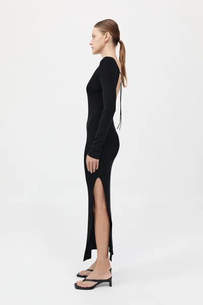 St Agni Cut Out Dress In Black