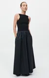 St Agni Cut-out Maxi Dress In Black