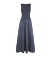 St Agni Bateau Cut Out Dress Graphite In Gray