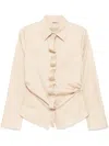 St Agni Deconstructed Shirt In Neutrals