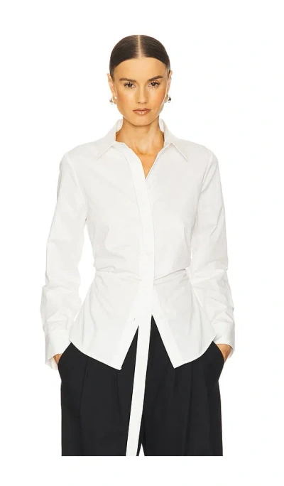 St Agni Deconstructed Shirt In White