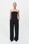 St Agni Deconstructed Tailored Jumpsuit In Black
