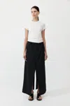 St Agni Deconstructed Waist Maxi Skirt In Black