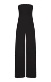 St Agni Strapless Organic Cotton-blend Jumpsuit In Black