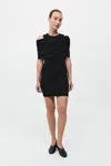 St Agni Detachable Layer Knit Dress In Black