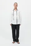 St Agni Detachable Tie Shirt In White