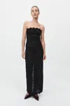 St Agni Doily Column Dress In Black