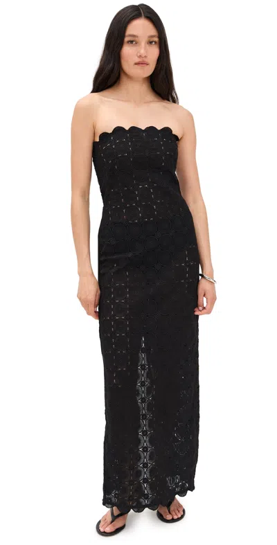 St Agni Doily Column Dress Black